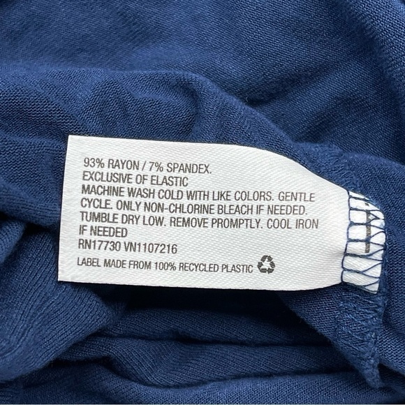 The Nines by Hatch Dress Blue Sleeveless Smocking Maternity Stretchy Comfy Baby - Picture 11 of 12